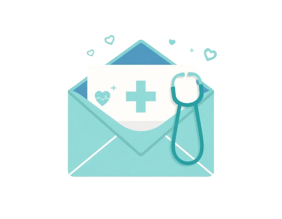 Healthcare newsletter illustration